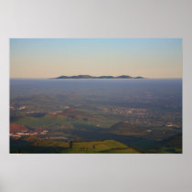Misty sunrise posters