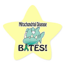 Mitochondrial Disease BITES Star Stickers