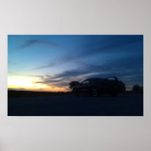 Mitsubishi Sunset Print