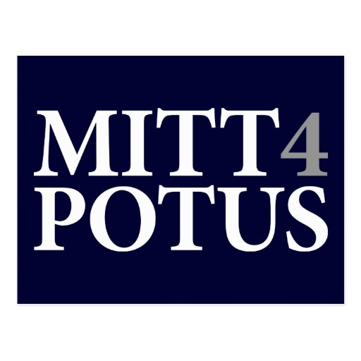 Mitt 4 POTUS Postcard