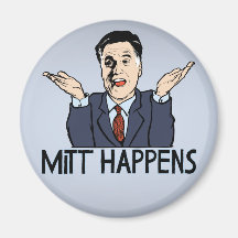 Mitt Happens Refrigerator Magnet
