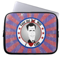 Mitt Loves Cars Laptop Sleeve