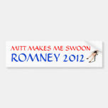 MITT MAKES ME SWOON STICKER BUMPER STICKERS