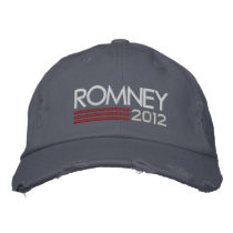 MITT ROMNEY 2012 - campaign hat Embroidered Baseball Caps