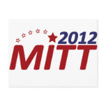 Mitt Romney 2012 star Postcard