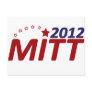 Mitt Romney 2012 star Postcard