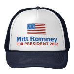 Mitt Romney American Flag Mesh Hat