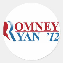 Mitt Romney and Paul Ryan 2012 Round Sticker