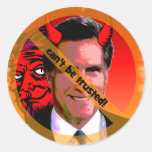 Mitt Romney can't be trusted Round Sticker