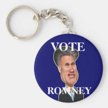 Mitt Romney Caricature USA "Vote Romney" Keychains