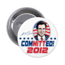 Mitt Romney ComMITTed 2012 Gear Buttons