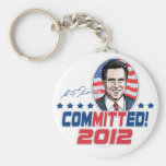 Mitt Romney ComMITTed 2012 Gear Key Chain