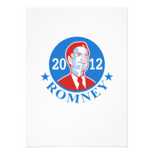 Mitt Romney For American President 2012 Custom Invites