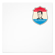Mitt Romney For American President Shield Personalized Invite