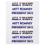 Mitt Romney For President 2012 flyers