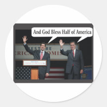 Mitt Romney Hates you 47% Vote for Barack Obama Round Sticker