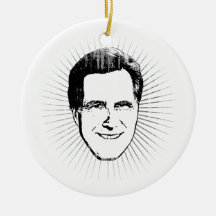 MITT ROMNEY HEAD BURST.png Christmas Ornaments