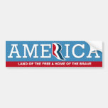 Mitt Romney Loves America Bumper Sticker