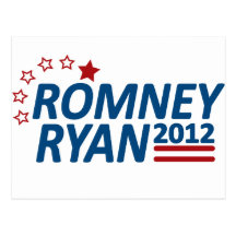 Mitt Romney Paul Ryan 2012 Stars Postcard