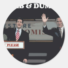 Mitt Romney Paul Ryan Dumb & Dumber Sticker