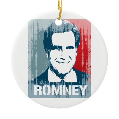 MITT ROMNEY POSTER Christmas Tree Ornament