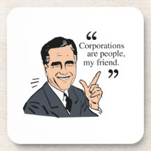 Mitt Romney Quotes colour Beverage Coasters