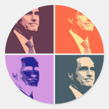 Mitt Romney Round Stickers