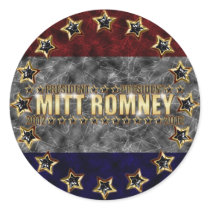 Mitt Romney Stars and Stripes. Sticker