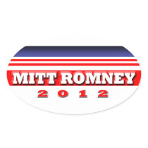 Mitt Romney Oval Sticker