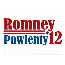 Mitt Romney Tim Pawlenty 2012 Postcards