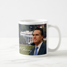 Mitt Romney & White House Coffee Mug