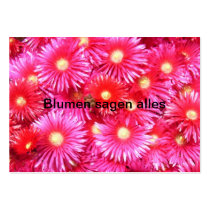 Mittagsblumen Visitenkartenvorlage