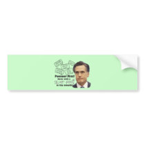 Mitt's Silver Foot in Mouth Bumper Stickers