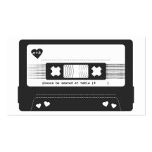 Mix Tape Escort Card Business Card