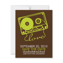 Mix tape of Love Save the Date Announcements