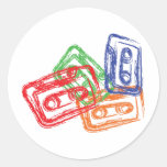 Mix Tape Round Sticker