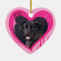 Mixed Breed Valentine's Heart Ornament