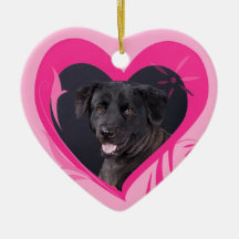 Mixed Breed Valentine's Heart Ornament