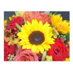 Mixed flowers post card