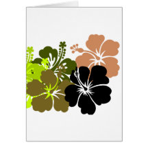 Mixed Hibiscus Card