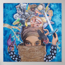 Mixed Media Collage Poster
