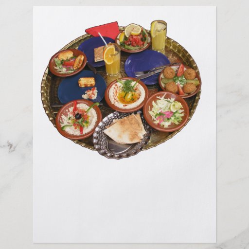 Mixed Mediterranean food Flyers