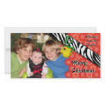 Mixed Pattern Holiday Photo Card photo cards