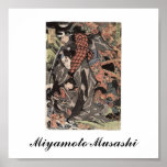 Miyamoto Musashi Painting c. 1800's posters