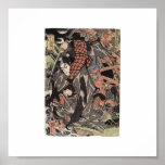 Miyamoto Musashi Painting c. 1800's posters
