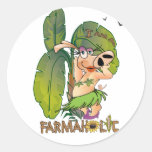 Miz ChaCha Round Stickers