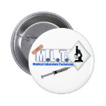 MLT LOGO W/ MICROSCOPE - MEDICAL LABORATORY TECH PINS