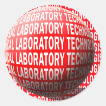 MLT SPHERE MEDICAL LABORATORY TECHNOLOGIST ROUND STICKERS