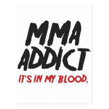 MMA addict Postcard
