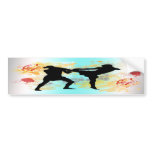 MMA Head Kick bumper stickers